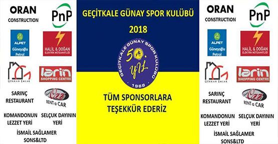 Geçitkale'ye sponsor desteği..!