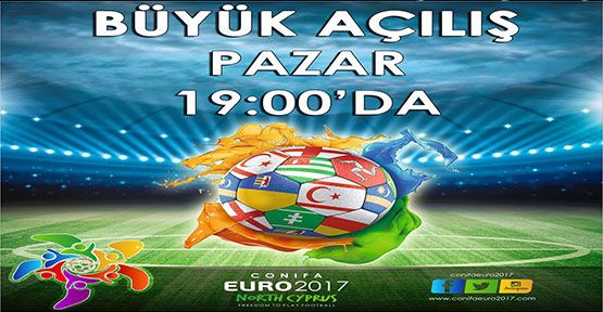 Karnaval havasında turnuva: “Conifa Euro 2017 North Cyprus”