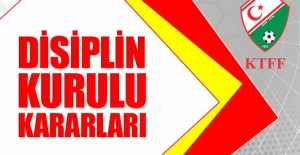 Disiplin Kurulu, cezaları açıkladı