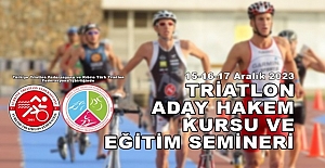 Triatlon’da Aday Hakem Kursu Yapılıyor..!