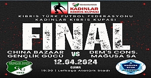 Kadınlar Kıbrıs Kupası'nda Final 12 Nisan Cuma Akşamı..!